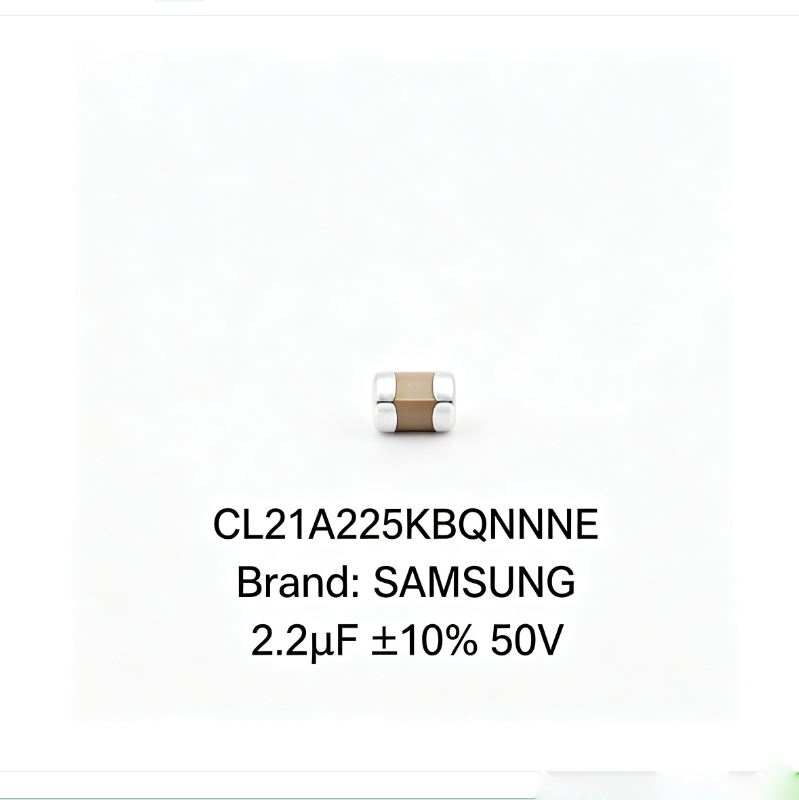 SAMSUNG CL21A225KBQNNNE 0805 2.2uF 50V X7R ±10% SMD MLCC Ceramic Capacitor